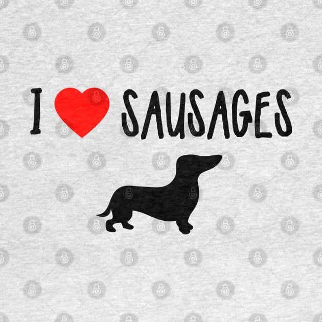 I Heart Sausages by The Lemon Stationery & Gift Co